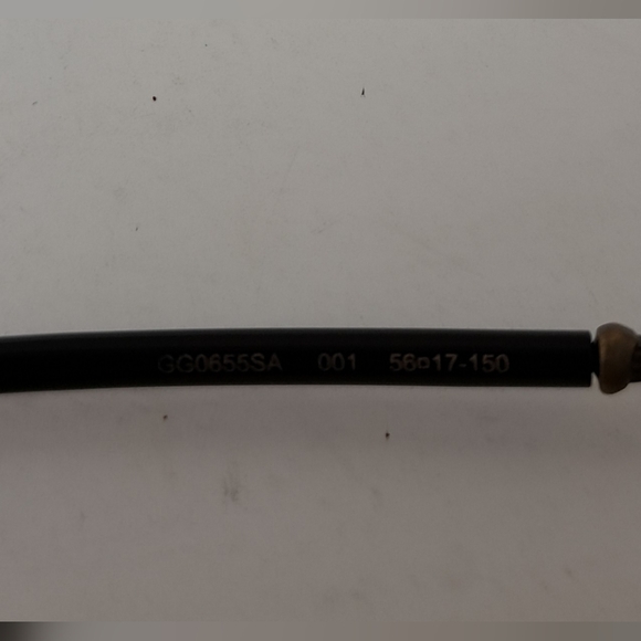 Gucci Sunglasses GG0655SA 001 Black Gold Grey Full Rim Square 56MM 56-17-150 - Picture 12 of 16